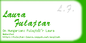 laura fulajtar business card